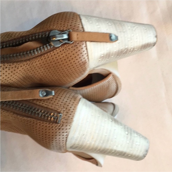 Dolce Vita Tan Peep-Toe Booties - Picture 7 of 8